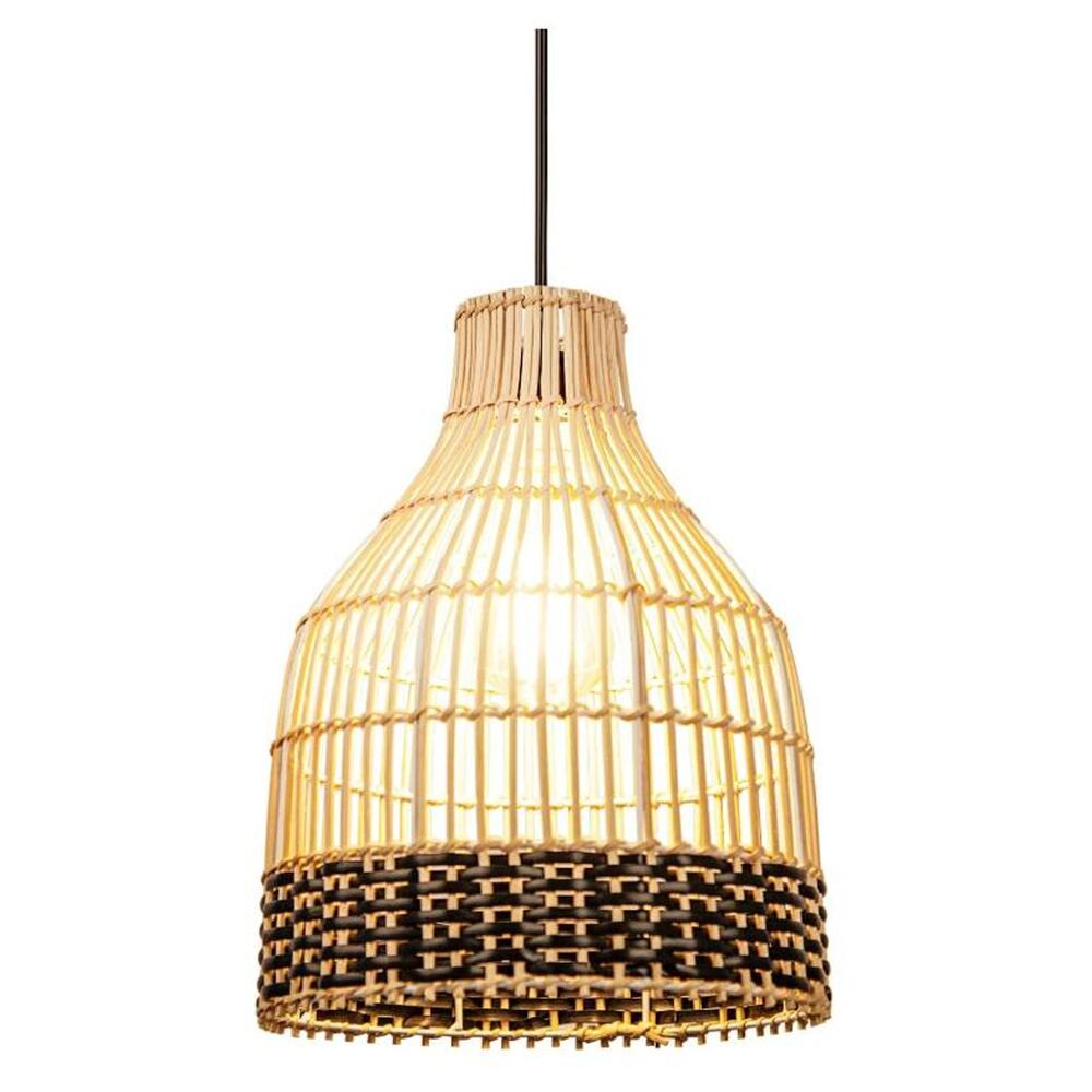 Wicker Rattan Pendant Light - Picture 3 of 7